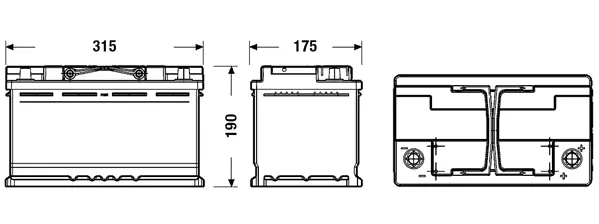 TUDOR Indító akkumulátor - TL800 - TothCarparts