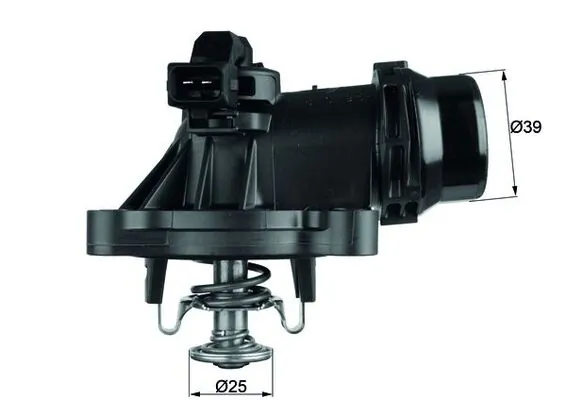 MAHLE termosztát, hűtőfolyadék - TM 18 105 - TothCarparts