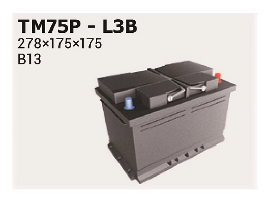 IPSA Indító akkumulátor - TM75P - TothCarparts