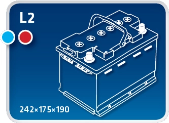 IPSA Indító akkumulátor - TME55 - TothCarparts