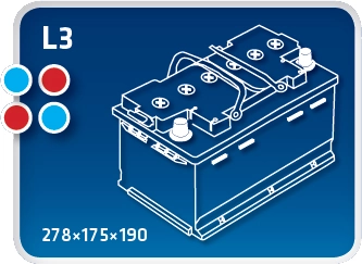 IPSA Indító akkumulátor - TME65 - TothCarparts