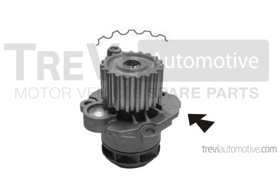 TREVI AUTOMOTIVE Vízszivattyú, motorhűtés - TP861 - TothCarparts