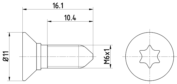 MINTEX csavar, féktárcsa - TPM0008 - TothCarparts