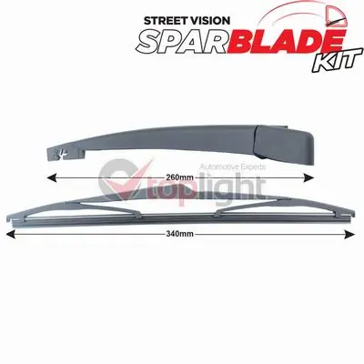 AE TOPLIGHT Törlőkarkészlet, szélvédő tisztítás - TRA-F4K3 - TothCarparts