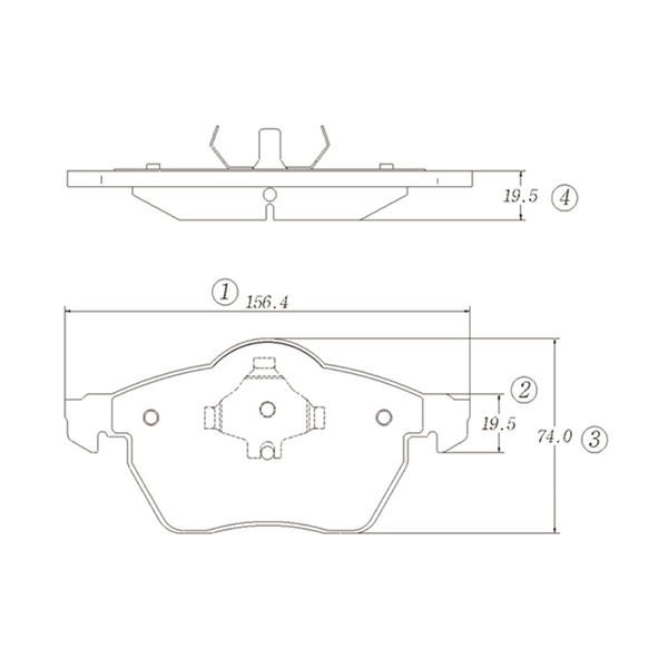 CTR fékbetétkészlet, tárcsafék - GK1309 - TothCarparts
