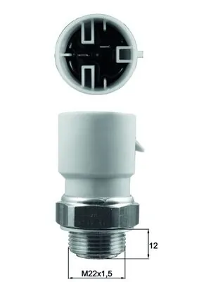 MAHLE hőkapcsoló, hűtőventilátor - TSW 61 - TothCarparts