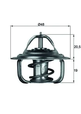 MAHLE termosztát, hűtőfolyadék - TX 1 92D - TothCarparts