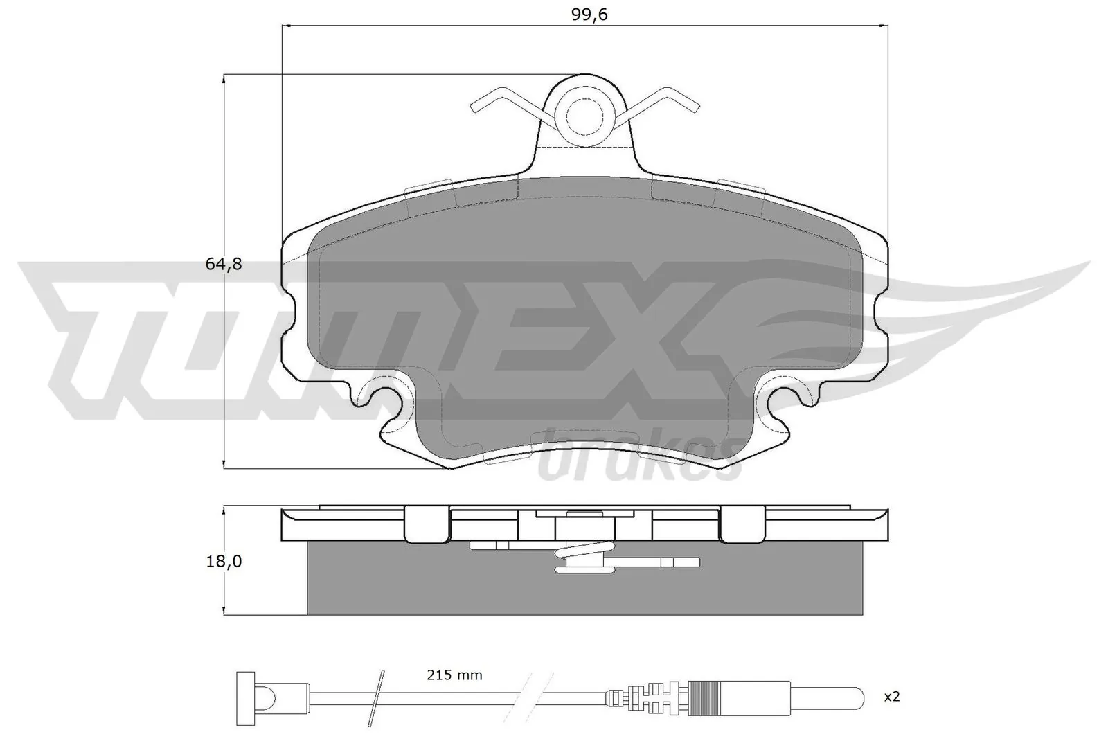 TOMEX Brakes fékbetétkészlet, tárcsafék - TX 11-78 - TothCarparts