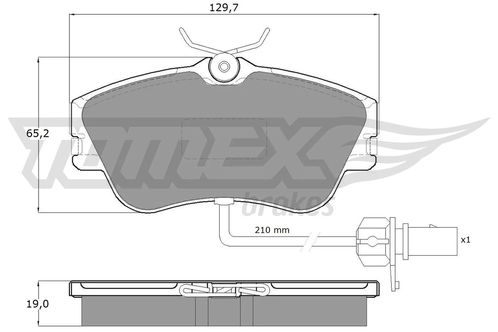 TOMEX Brakes fékbetétkészlet, tárcsafék - TX 11-821 - TothCarparts