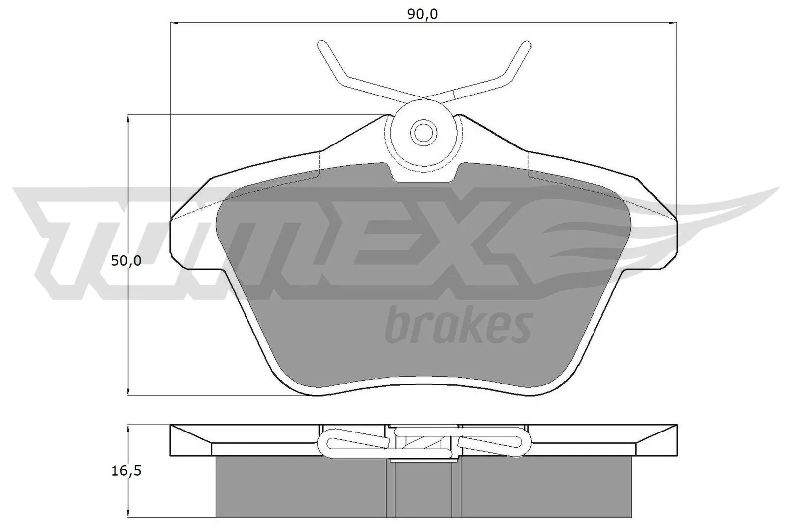 TOMEX Brakes fékbetétkészlet, tárcsafék - TX 12-68 - TothCarparts