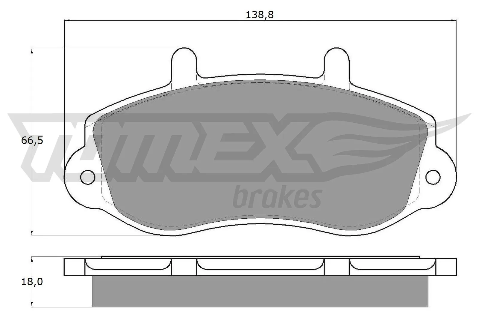 TOMEX Brakes fékbetétkészlet, tárcsafék - TX 13-01 - TothCarparts