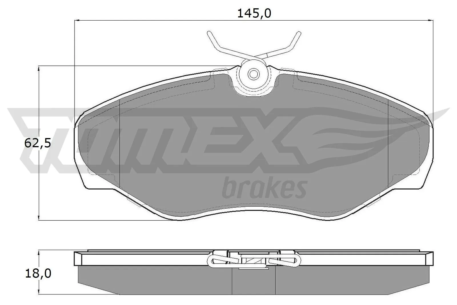 TOMEX Brakes fékbetétkészlet, tárcsafék - TX 13-08 - TothCarparts