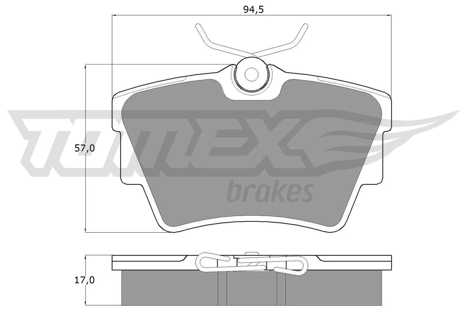 TOMEX Brakes fékbetétkészlet, tárcsafék - TX 13-09 - TothCarparts