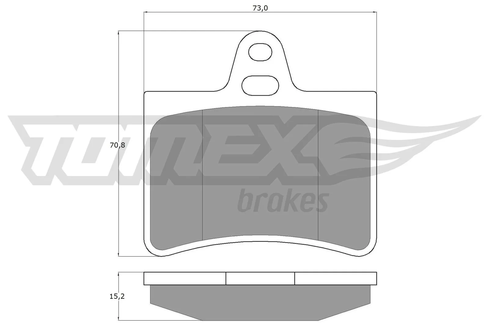 TOMEX Brakes fékbetétkészlet, tárcsafék - TX 13-33 - TothCarparts