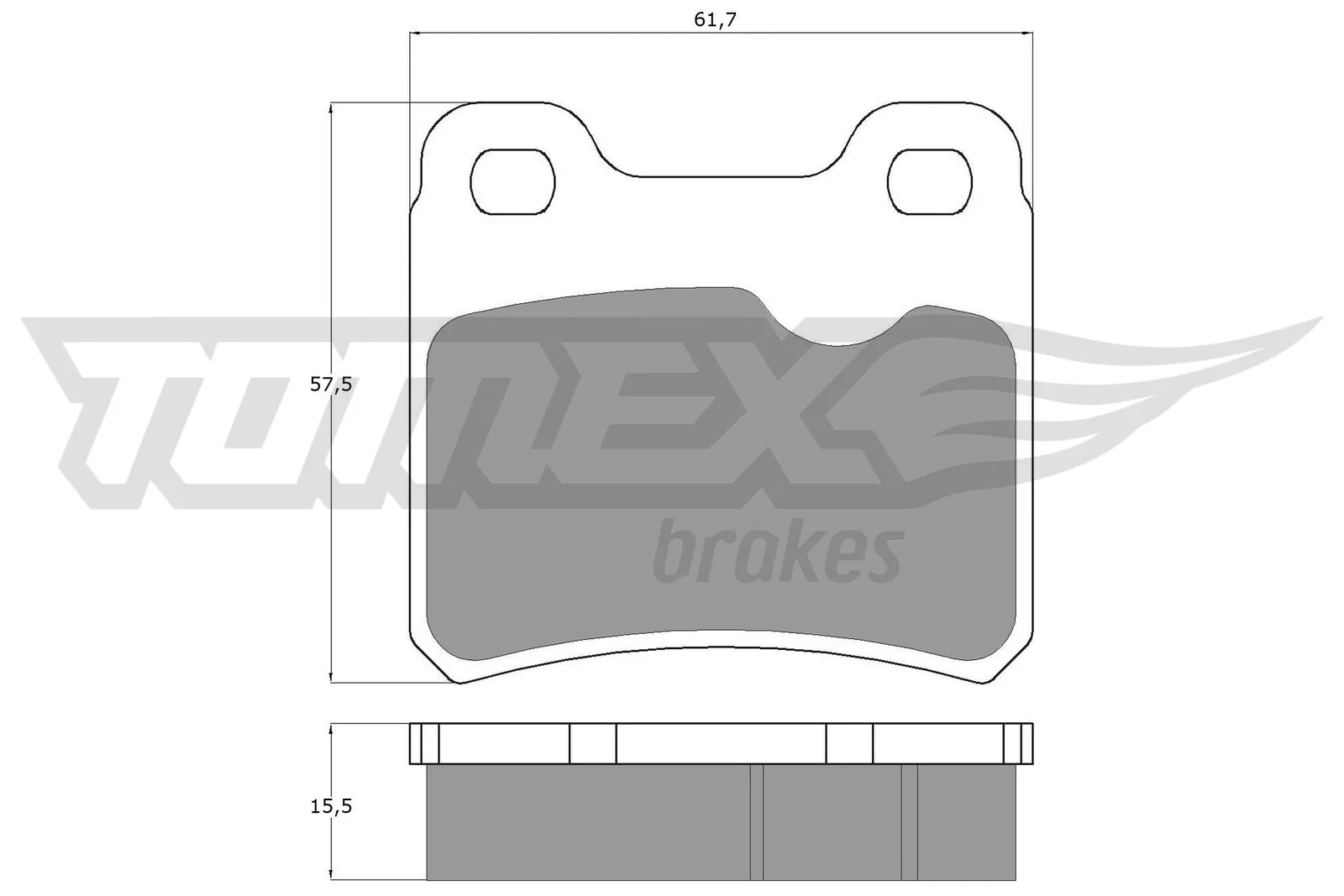 TOMEX Brakes fékbetétkészlet, tárcsafék - TX 13-49 - TothCarparts