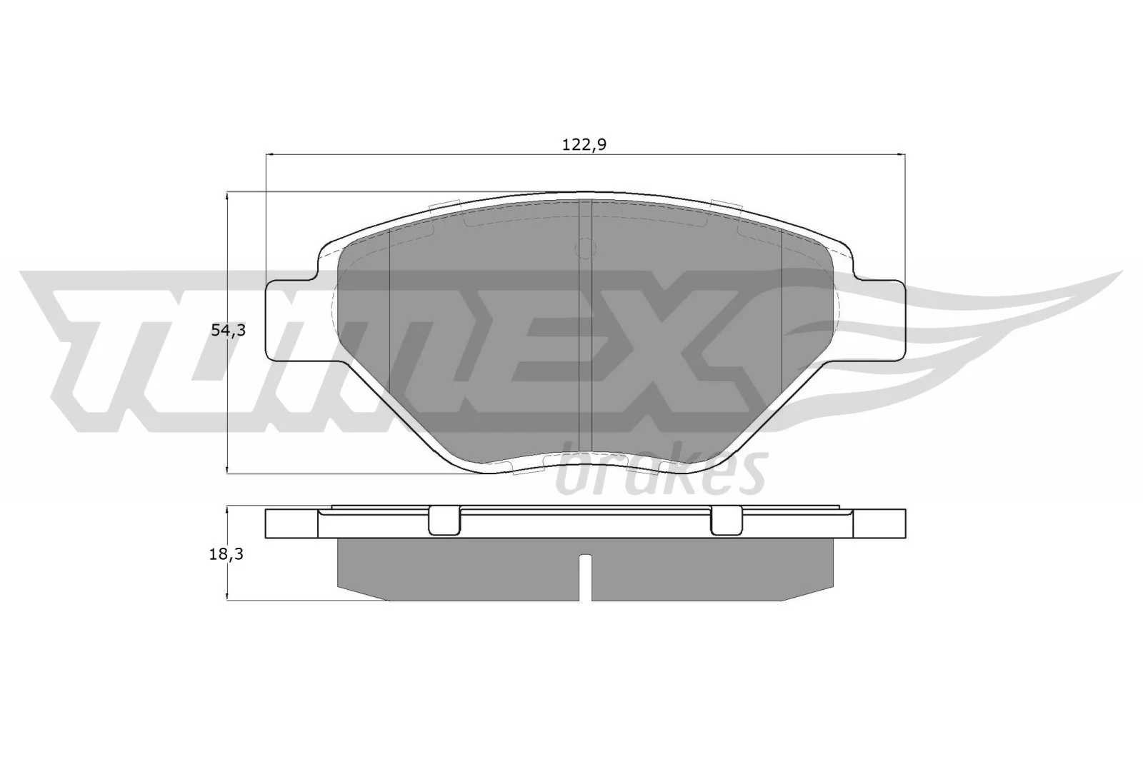 TOMEX Brakes fékbetétkészlet, tárcsafék - TX 13-53 - TothCarparts