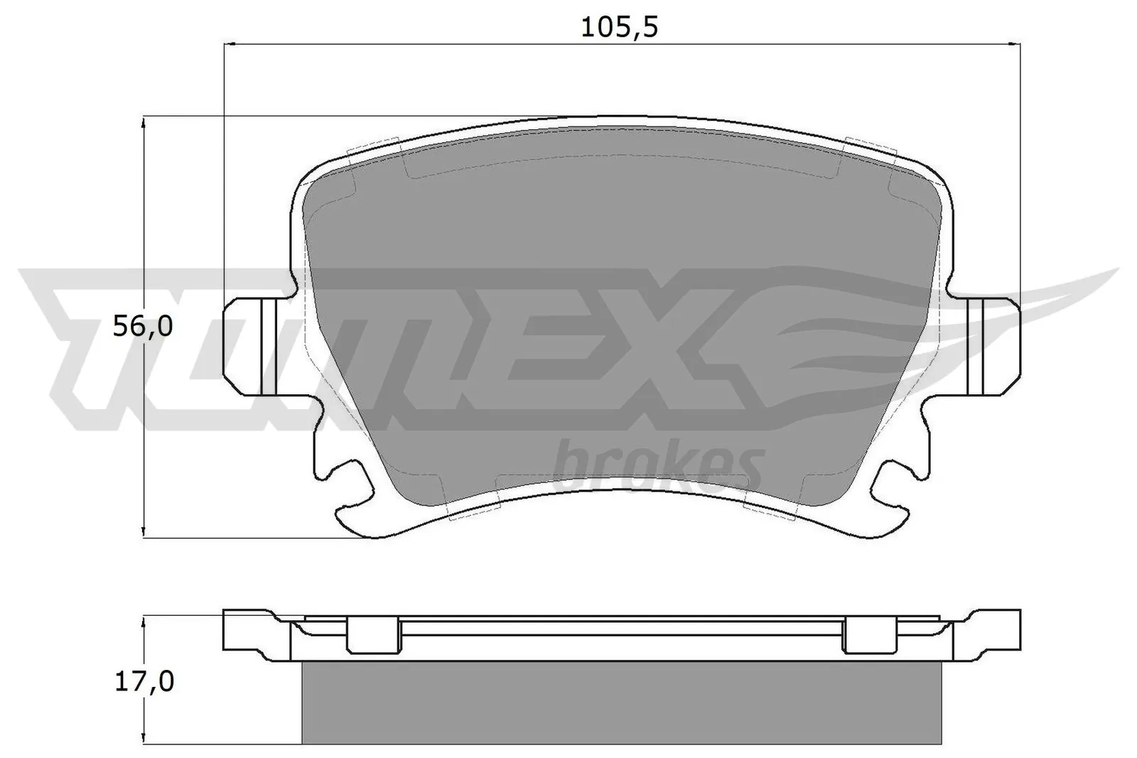 TOMEX Brakes fékbetétkészlet, tárcsafék - TX 13-95 - TothCarparts