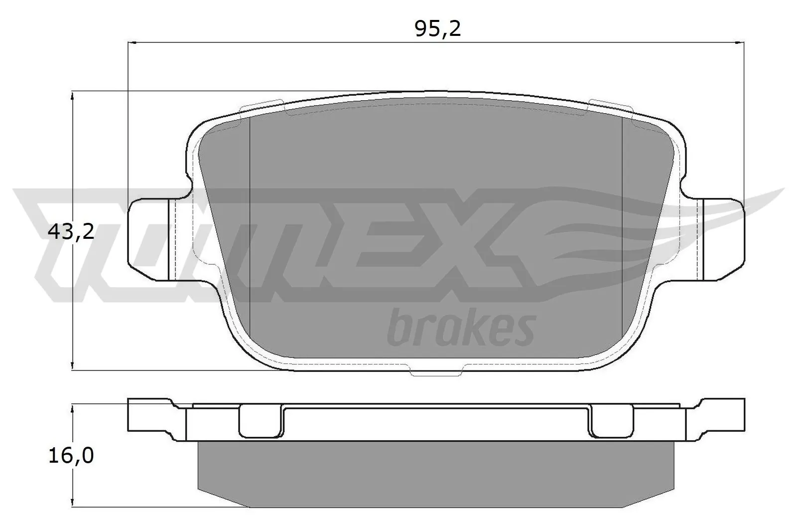 TOMEX Brakes fékbetétkészlet, tárcsafék - TX 14-48 - TothCarparts