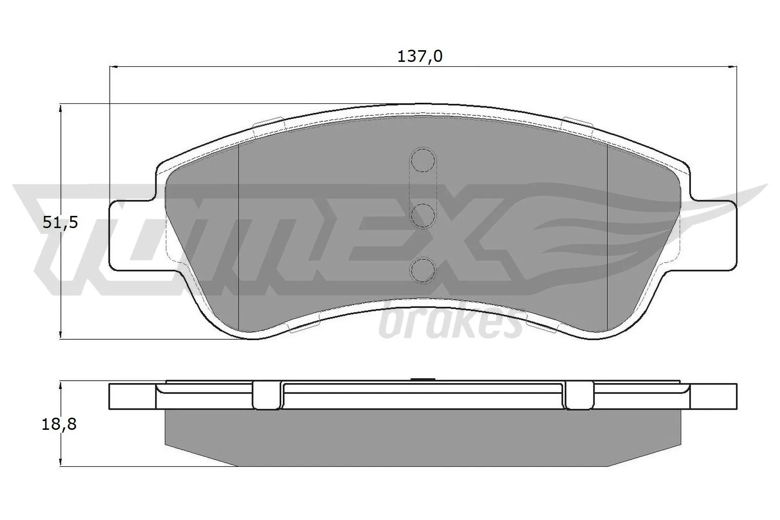 TOMEX Brakes fékbetétkészlet, tárcsafék - TX 14-64 - TothCarparts