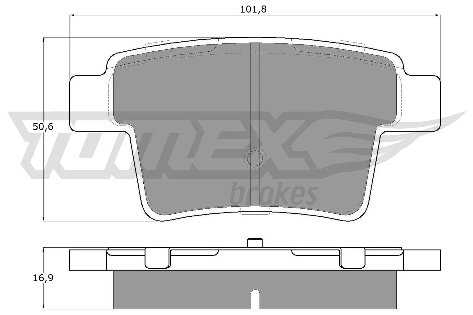 TOMEX Brakes fékbetétkészlet, tárcsafék - TX 14-74 - TothCarparts