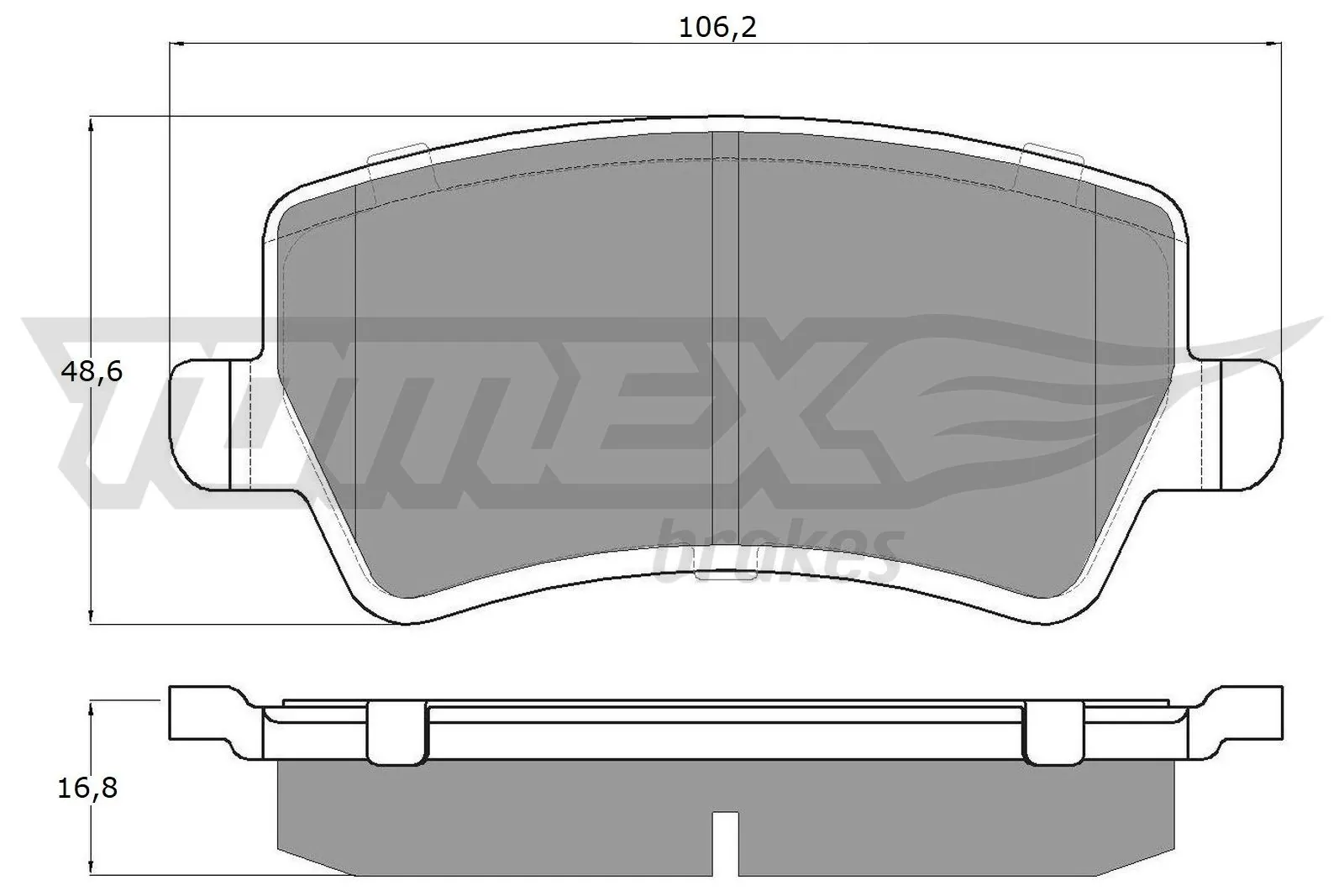 TOMEX Brakes fékbetétkészlet, tárcsafék - TX 14-85 - TothCarparts