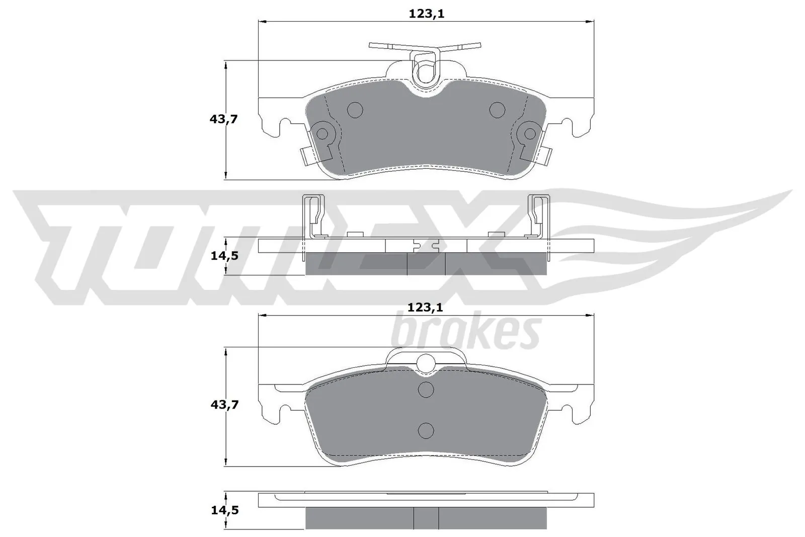 TOMEX Brakes fékbetétkészlet, tárcsafék - TX 15-79 - TothCarparts