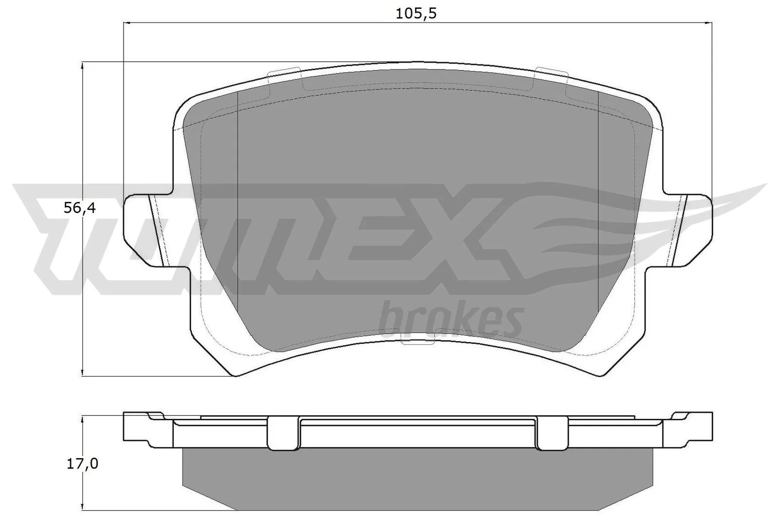 TOMEX Brakes fékbetétkészlet, tárcsafék - TX 15-83 - TothCarparts