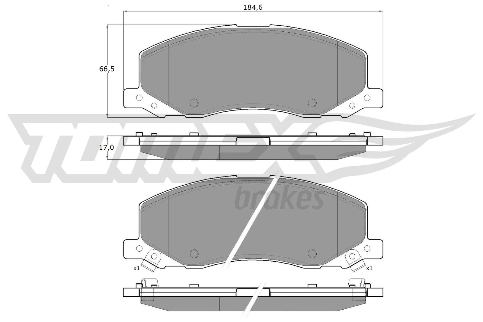 TOMEX Brakes fékbetétkészlet, tárcsafék - TX 16-35 - TothCarparts