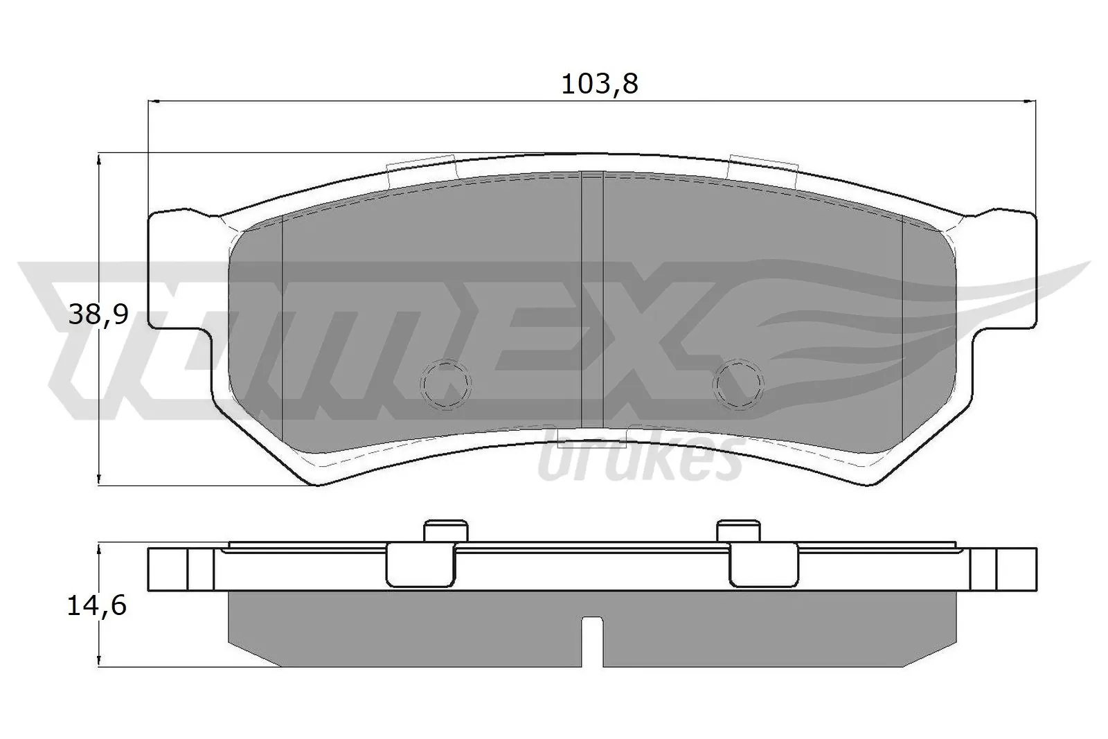 TOMEX Brakes fékbetétkészlet, tárcsafék - TX 16-77 - TothCarparts