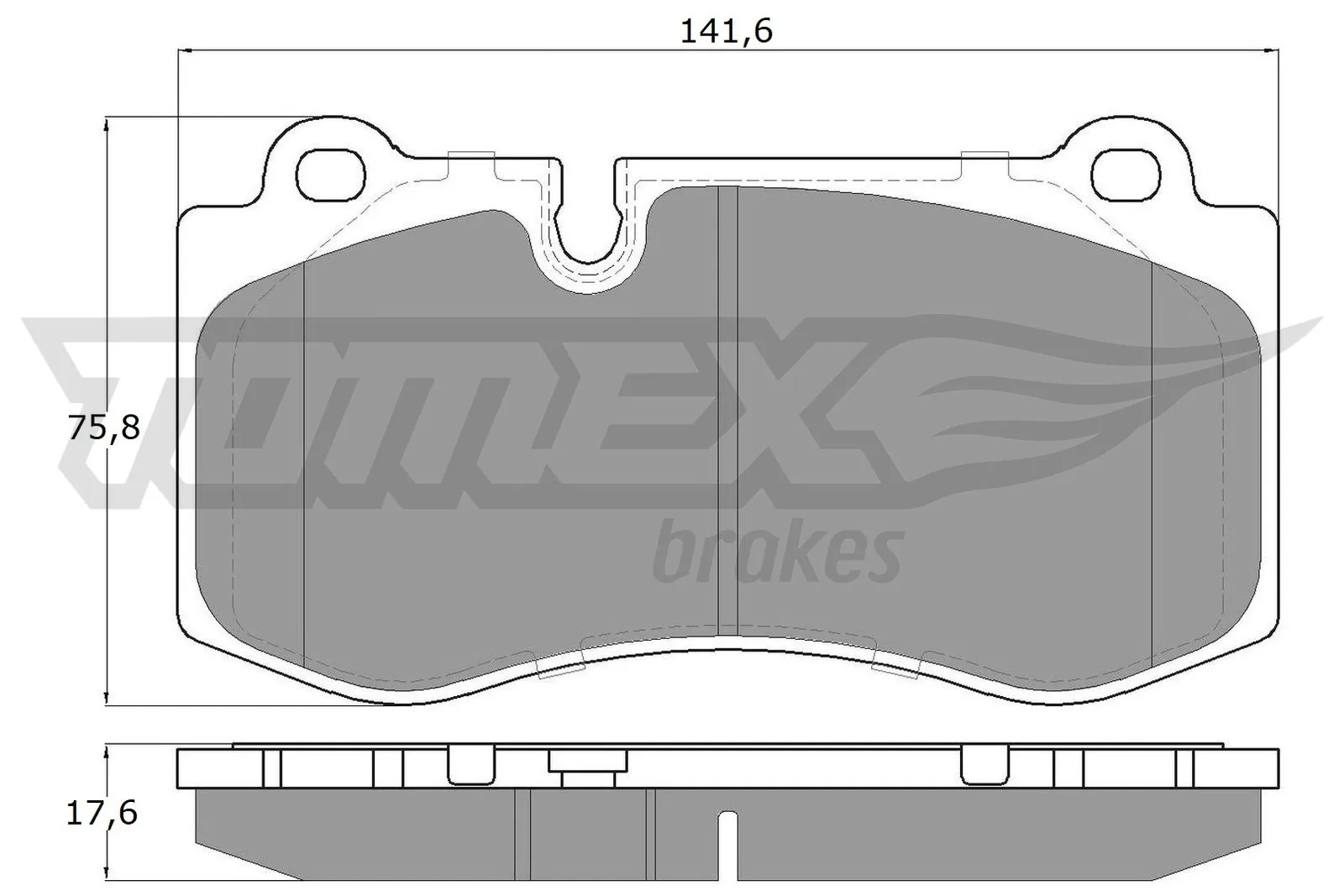 TOMEX Brakes fékbetétkészlet, tárcsafék - TX 16-87 - TothCarparts