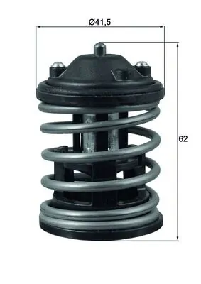 MAHLE termosztát, hűtőfolyadék - TX 163 87D - TothCarparts