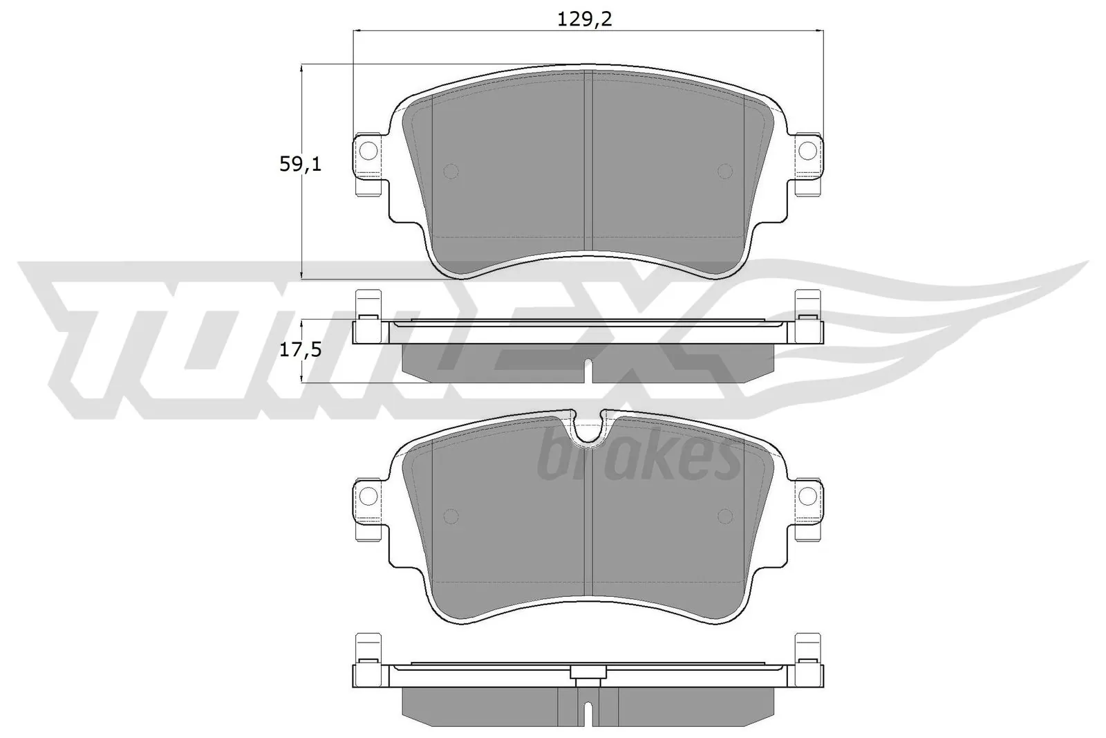 TOMEX Brakes fékbetétkészlet, tárcsafék - TX 18-23 - TothCarparts