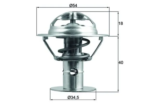 MAHLE termosztát, hűtőfolyadék - TX 180 86D - TothCarparts
