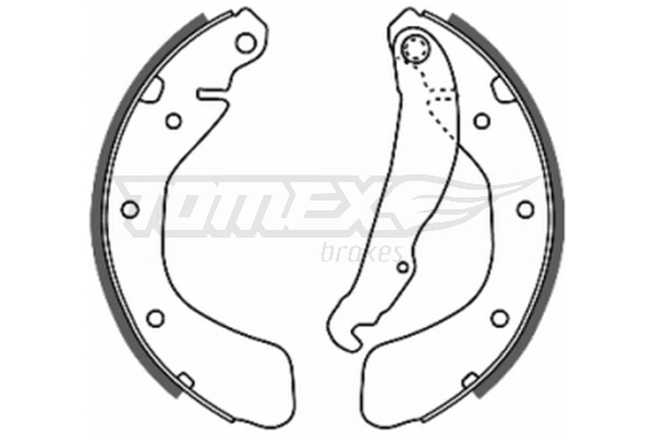 TOMEX Brakes fékpofakészlet - TX 20-17 - TothCarparts