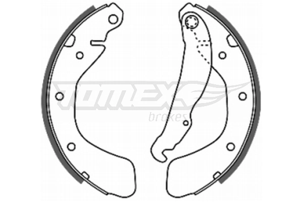 TOMEX Brakes fékpofakészlet - TX 20-18 - TothCarparts