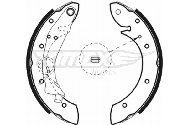 TOMEX Brakes fékpofakészlet - TX 20-75 - TothCarparts