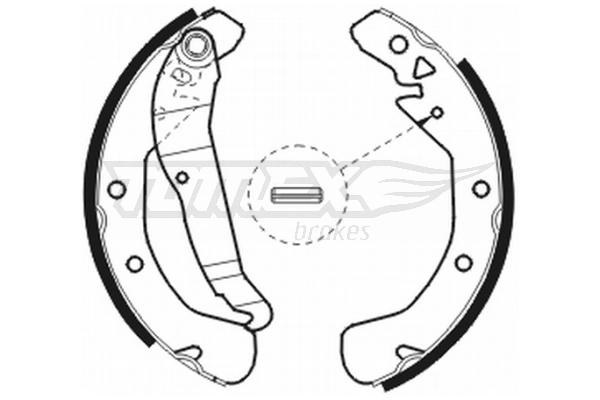 TOMEX Brakes fékpofakészlet - TX 20-78 - TothCarparts