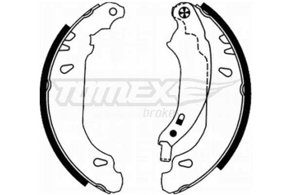 TOMEX Brakes fékpofakészlet - TX 21-65 - TothCarparts