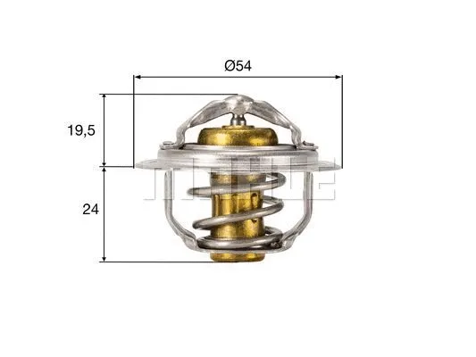MAHLE termosztát, hűtőfolyadék - TX 212 82D - TothCarparts