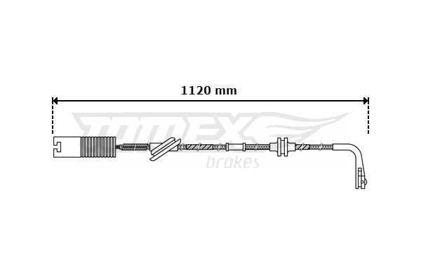 TOMEX Brakes figyelmezető kontaktus, fékbetétkopás - TX 30-40 - TothCarparts