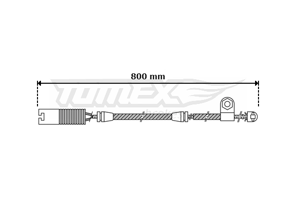 TOMEX Brakes figyelmezető kontaktus, fékbetétkopás - TX 30-43 - TothCarparts