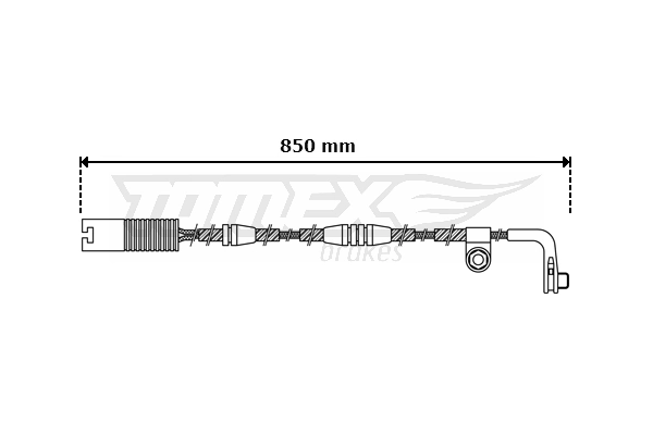 TOMEX Brakes figyelmezető kontaktus, fékbetétkopás - TX 30-49 - TothCarparts