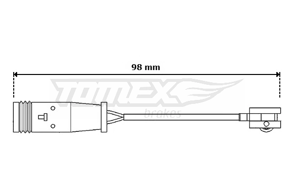 TOMEX Brakes figyelmezető kontaktus, fékbetétkopás - TX 30-64 - TothCarparts
