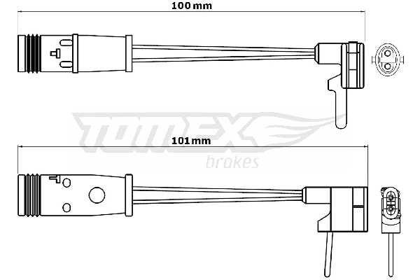 TOMEX Brakes figyelmezető kontaktus, fékbetétkopás - TX 30-82 - TothCarparts
