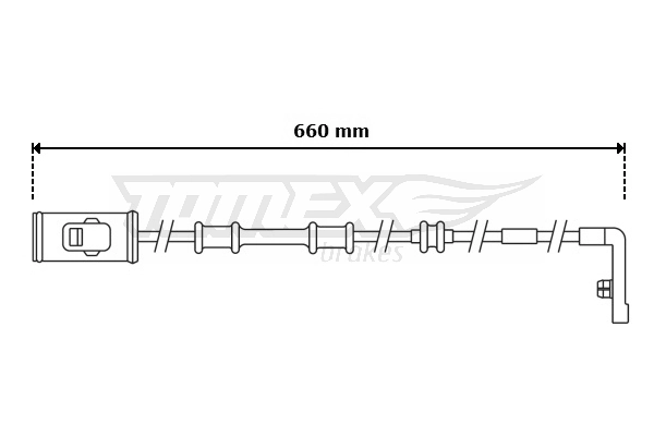 TOMEX Brakes figyelmezető kontaktus, fékbetétkopás - TX 30-96 - TothCarparts