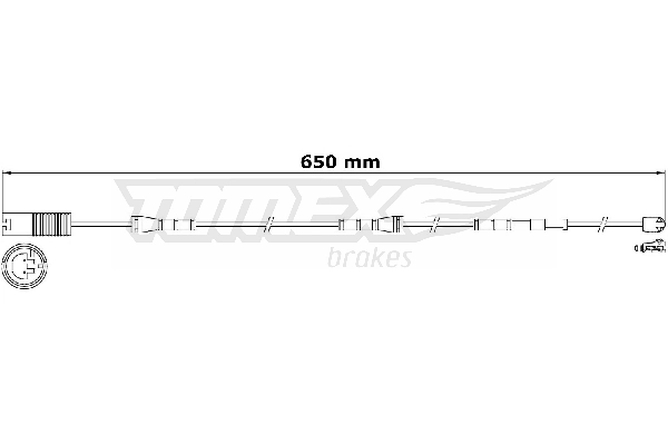 TOMEX Brakes figyelmezető kontaktus, fékbetétkopás - TX 31-15 - TothCarparts