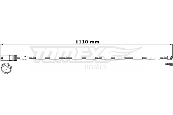 TOMEX Brakes figyelmezető kontaktus, fékbetétkopás - TX 31-16 - TothCarparts