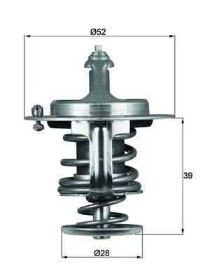 MAHLE termosztát, hűtőfolyadék - TX 71 82D - TothCarparts