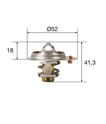 MAHLE termosztát, hűtőfolyadék - TX 85 82 - TothCarparts