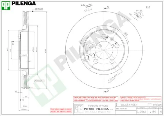 PILENGA féktárcsa - V159 - TothCarparts